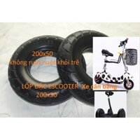 Lốp đặc không ruột xe điện Escooter 8 inh, MÃ 200x50