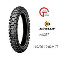 Lốp Dunlop 110/90 - 19 MX52 TT62M ,Vỏ Xe Máy Dunlop Size 110 - 90 - 19 MX52 TT 62M Dunlop Việt Nam , Giá Rẻ , Uy Tín