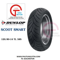 Lốp Dunlop 120.80-14 SC SMART TL 58S Vỏ xe máy Dunlop size 120.80-14 SC SMART TL 58S _ Dunlop Việt Nam, giá rẻ, uy tín