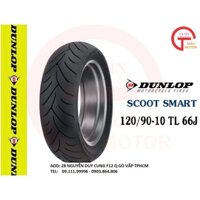 Lốp Dunlop 120.90-10 SCOOTSMART TL 66J Vỏ xe máy Dunlop size 120-90-10 SCOOTSMART TL 66J _ Dunlop , giá rẻ, uy tín