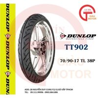 Lốp Dunlop 70.90-17 TT902 TL 38P Vỏ xe máy Dunlop size 70.90-17 TT902 TL 38P