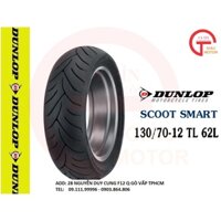 Lốp Dunlop size 130.70-12 SCOOTSMART TL 62L_Vỏ xe máy Dunlop size 130-70-12 SCOOTSMART TL 62L _ Dunlop uy tín, giá rẻ,