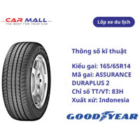 LỐP GOODYEAR 165/65R14 ASSURANCE DURAPLUS 2