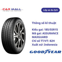 LỐP GOODYEAR 185/55R15 ASSURANCE MAXGUARD