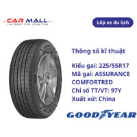 LỐP GOODYEAR 225/55R17 ASSURANCE COMFORTTRED