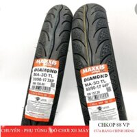 Lốp Maxxis 70/90-17 hoặc 80/90-17 không ruột - vỏ xe máy chính hiệu Maxxis MA 3D