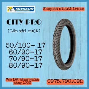 Lốp Michelin 50/100-17 City Pro