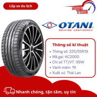 Lốp ô tô du lịch Thái Lan OTANI 225/55R19 KC2000