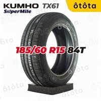 Lốp ô tô Kumho Super Mile TX61 – 185/60 R15 84T – Chính Hãng BH 5 năm (185/60R15, 185 60 R15)