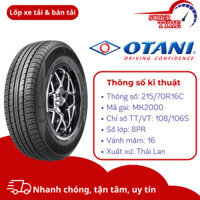 Lốp ô tô tải và bán tải Thái Lan OTANI 215/70R16C MK2000