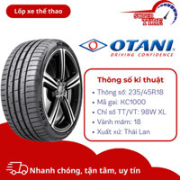 Lốp ô tô thể thao & du lịch Thái Lan OTANI 235/45R18 KC1000