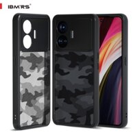 [Lớp phủ kép chống trầy xước] Tương thích với realme gt neo 5 se, Vỏ bảo vệ chống sốc lưng cứng trong suốt - Camo Black