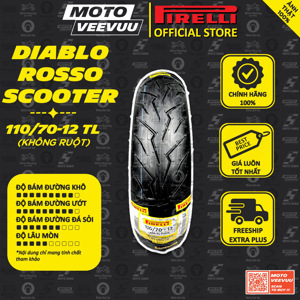 Lốp Pirelli diablo rosso scooter 110/70-12 tl