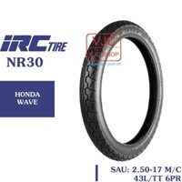 Lốp sau WAVE NHỎ chính hãng IRC 2.50-17 NR30 loại chịu tải, dùng săm