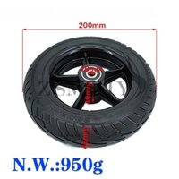 Lốp trung tâm bánh xe scooter điện 8 inch - kích thước 200x50 và cấu trúc chắc chắn