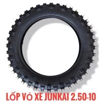 Lốp vỏ kèm săm ruột xe máy mini JUNKAI 2.50-10, chuyên dành cho xe máy mini, xe máy trẻ em, sản xuất tại Đài Loan