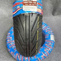 Lốp vỏ không săm xe Vespa cỡ 120/70-12,độ xe điện thương hiệu  VANLOCK