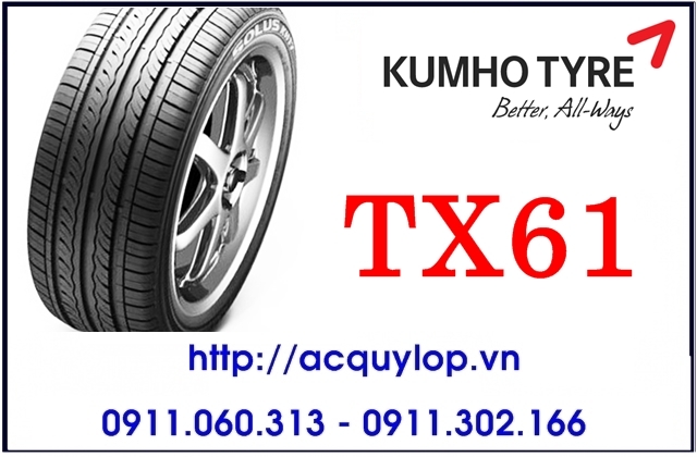 Lốp vỏ xe ô tô Kumho 155/65R13 TX61
