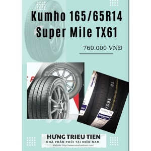 Lốp vỏ xe ô tô Kumho 165/65R14 TX61