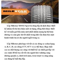 LỐP (VỎ) XE ÔTÔ 225/65R17 Milestar MS932 - LẮP XE HONDA CRV ... - LỐP THƯƠNG HIỆU MỸ CHẤT LƯỢNG CAO