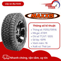 Lốp xe địa hình MAXXIS 255/70R16 AT811