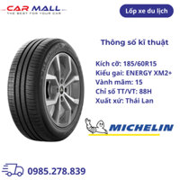 Lốp xe du lịch Michelin 185/60R15 Energy XM 2+