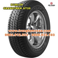 Lốp xe Ford Ranger 2.2 255/70R16 Dunlop AT20 Thái Lan - Miễn phí lắp đặt