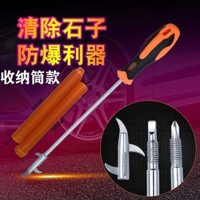 Lốp xe hơi đá làm sạch lốp xe ô tô đá thanh toán bù trừ móc đá móc công cụ khóa đá picker xe công c
