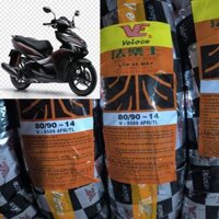 Lốp xe không săm Air Blade, Vision, Click bánh trước 80/90-14 và bánh sau 90/90-14, nhãn hiệu Veloce, Đài Loan