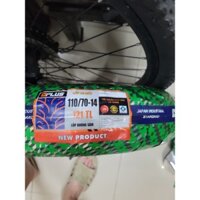 Lốp xe máy DPLUS 110/70-14 vỏ sau Janus không ruột (săm)
