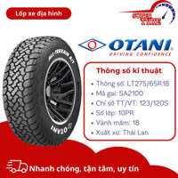 Lốp xe ô tô địa hình Thái Lan OTANI LT285/70R17 SA2100 (chữ trắng)