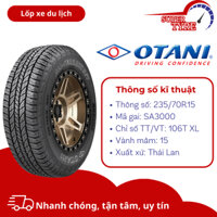 Lốp xe ô tô địa hình THÁI LAN OTANI 235/70R15 SA3000 (chữ trắng)