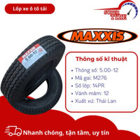 Lốp xe ô tô tải MAXXIS 5.00-12 14PR M276