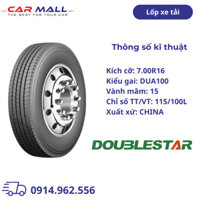 Lốp xe tải DOUBLESTAR 7.00R16 DUA100