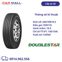 Lốp xe tải Doublestar 245/70R19.5 DSR116