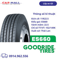 Lốp xe tải GOODRIDE 11R22.5 ES660 (Thái Lan)