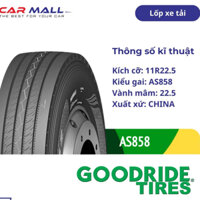 Lốp xe tải GOODRIDE 11R22.5 AS858 China