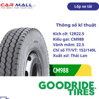 Lốp xe tải GOODRIDE 12R22.5 CM988 (Thái Lan)