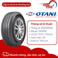 Lốp xe tải & xe thương mại Thái Lan OTANI 265/60R18 SA1000