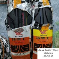 Lốp xe Winner, Exciter sau 80/90-17 không săm Veloce – Đài Loan