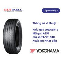 LỐP XE YOKOHAMA 205/65R15 AE51
