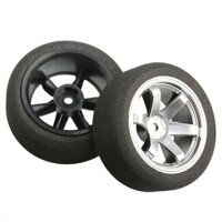 Lốp xốp tỷ lệ 1 / 10 và vành bánh xe với độ lệch 3mm và 12mm Hex phù hợp với RC HSP HPI Phụ kiện đồ chơi mô hình xe đua trên đường