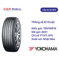 LỐP YOKOHAMA 195/55R16 AE51