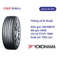 LỐP YOKOHAMA 225/60R18 G058