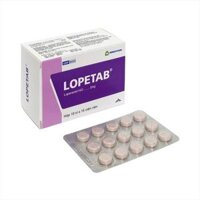 Lopetab - Loperamid 2mg điều trị triệu chứng tiêu chảy cấp tính và mạn tính (10*15)