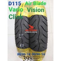 Lốp/vỏ xe 90/90-14 D115 TL Dunlop dành cho xe Air Blade, Luvias, Click, Vision, ...