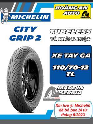 Lốp/Vỏ xe máy Michelin 110/70-12 City Grip 2