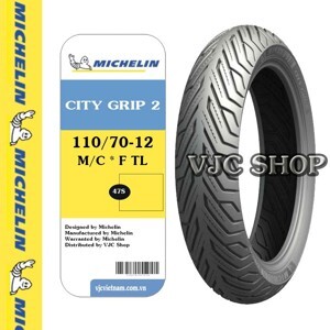 Lốp/Vỏ xe máy Michelin 110/70-12 City Grip 2