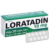 Loratadin 10mg/16 Imexpharm trị viêm mũi dị ứng, mày đay (2 vỉ x 10 viên)
