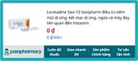 Loratadine Savi 10 Savipharm 3 vỉ x 10 viên – Điều trị viêm mũi dị ứng